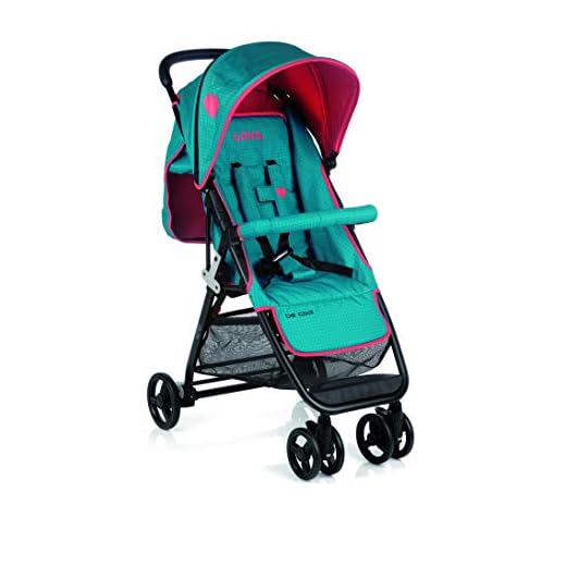 Be Cool Zas Silla de Paseo Plegable, Uso desde Recién Nacido, Ligera con Chasis de Aluminio, Color Wave