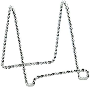 Weis 53809 Decoration Stand/Cookbook Holder 9cm, Metal, Silver, 7.5 x 7.5 x 9 cm