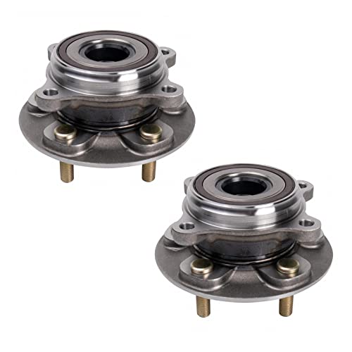 Image of TRQ Front Driver and Passenger Side Wheel Bearing and Hub Assembly Set Compatible with 2018-24 Toyota Camry, 2016-22 Lexus RX350, 2019-23 Lexus ES350, 2016-22 RX450h, 2018-22 RX350L More