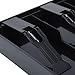 Cash Register Insert Tray, Cash Drawer Tray 3 Bills 3 Goldcoins Compartments Money Organizer Storage Box with ABS Clips for Money Storage (Black)