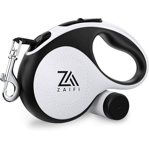 Retractable Dog Lead for medium dogs with Poop Bag Holder Extendable Dog Lead 360 Tangle-Free Design Retractable Dog leads for Small Dogs Up to 30Kg/66Lbs Retractable Dog Lead 5 metres with Brake