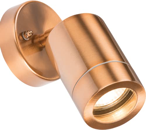 Outdoor GU10 Adjustable Wall Light in Copper