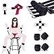 BDSM Bondage-Set für Paare, Restraints BDSM Set mit Handschellen, Augenbandage, Peitsche und Bettgurten - Erotische Spiele für Paare und Erwachsene, BDSM Zubehör für Intime Kinky Erlebnisse