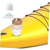 COSMEVIVI Soporte para Vasos de Barco de Nylon Blanco Resistente y Duradero Diseño Elegante con Orificio para Drenaje Instalación Fácil para Yates Kayaks y Caravanas