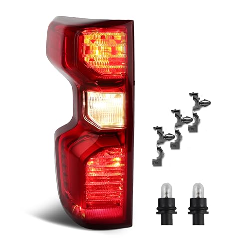 Image of Tail Lights Compatible with 2019-2026 Chevy Silverado 1500 WT /Custom /Custom Trail BOSS /LT /RST 2020-2026 Silverado 2500HD /3500HD WT /LT Taillights w /Bulbs Left Driver Side GM2800308, 84752978