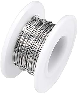 sourcing map 0.6mm 22AWG Heating Resistor Wire Wrapping Nichrome Resistance Wires for Heating Elements 16ft