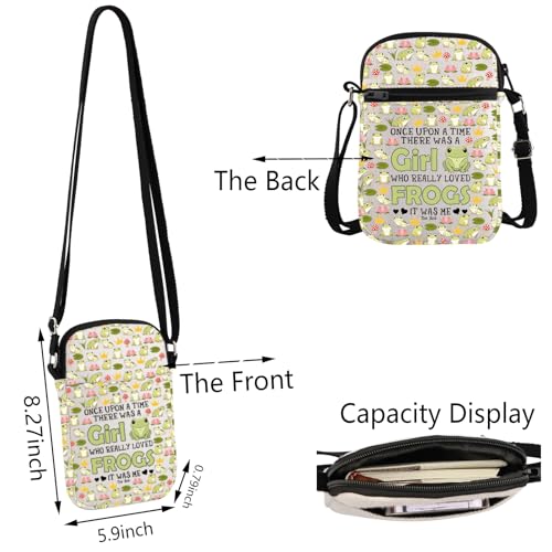 TSOTMO Funny Frog Nature Lover Gift Who Really Loved Frogs Crossbody Bag Cute Frog Gift for Girlfriend2