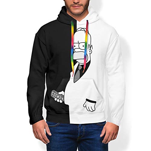 Simpsons ザ・シンプソンズ (3) 暖かい フード付きスウェットシャツ 男女兼用 長袖 カップル 防寒応援服 スウエットパーカー 通学 おしゃれ カップル 暖かい 防寒 保温する スウェットシャツ プルオーバー プリント