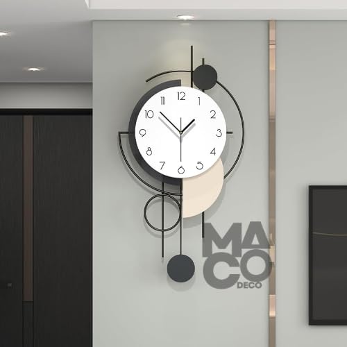 Gorgeous Wall Clock for Hall | Silent Wall Clock for Bed Room | Modern Clock for Living Room Stylish Aesthetic | Large Size | Minimalist Living Room Clock | Home Decor for Home-image-40