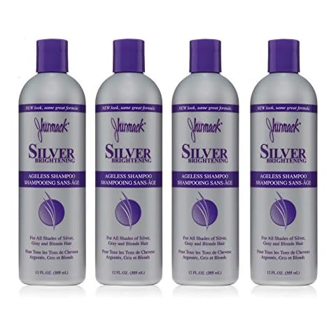 Jhirmack Silver Brightening Purple Shampoo Set of 4 for all types of silver, grey, and blonde hair Cover