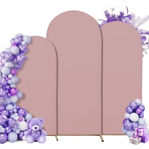 Set of 3 Stretchy Wedding Arch Backdrop Covers, 7.2FT, 6.6FT & 6FT
