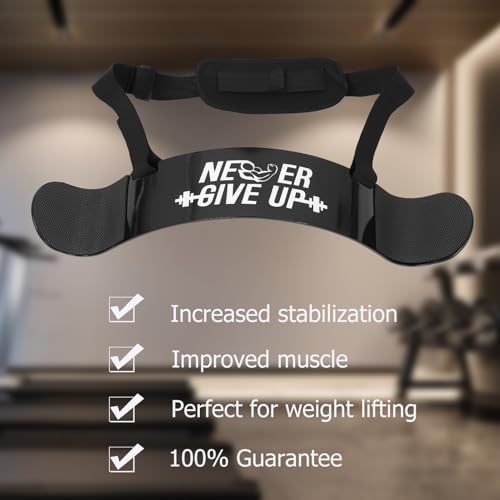 OHPHCALL Training Board Bicep Strengthener Exercise Machines Tools for Men arm Exercises Biceps Bicep curl Support arm for Biceps arm Triceps Aluminum Alloy Headband Man Body - Image 6