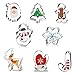 iKesoce Set di 8 Formine per Biscotti di Natale in Acciaio Inox - Renna, Albero di Natale, Babbo Natale, Fiocco di Neve, Candy Cane, Omino di Marzapane, Pupazzo di Neve, Guanti