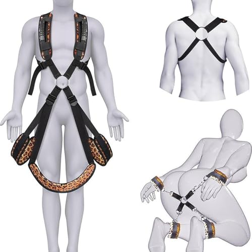 Leopardo Swing doppia spalla aperta gamba Waist Pad modello Plus Backhand Back Cross, Yoga Training Aid Strap