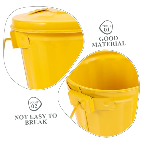 Cabilock caneca de metal vintage para escritorio miniatura 7