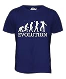 Candymix Canto Evoluzione Umana T-Shirt da Uomo Maglietta, Taglia Medium, Colore Blu Navy