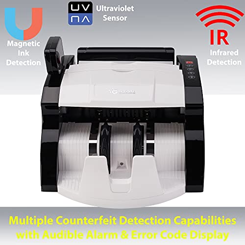 Gstar Money Counter With Uv/Mg/Ir Counterfeit Bill Detection Plus External Display With Warranty, American Brand, American Seller (Rotatable Display Screen) #TOP2