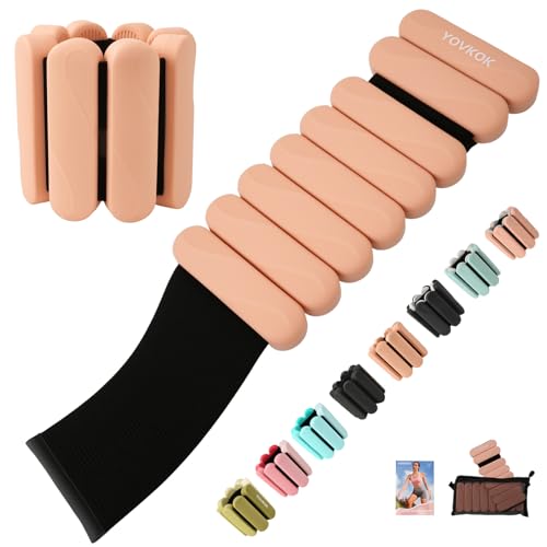 Ankle Weights for Women Men, Silicone Wrist Weights Set of 2 - Wearable Leg Weights/ Arm Weights...
