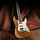 EART E-Gitarre DMX-9, 6-saitige Tremolo Bridge, Humbucker Pickups, Solid Body, 5-Wege Schalter Gitarren (Gold)