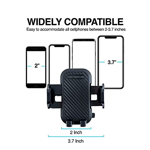 Fast Track Usa 360 Car Phone Mount Holder Adjustable Long Neck Adaptable Cradle For Windshield, Dashboard And Office Desk. Compatible With Any Smartphone #TOP3