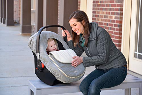 JJ Cole Car Seat Cover, Grey Herringbone