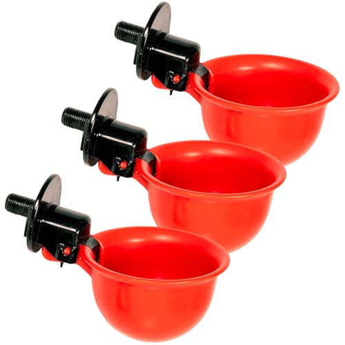 Premier 1 Red Bowl Drinker for Poultry - 3 Pack