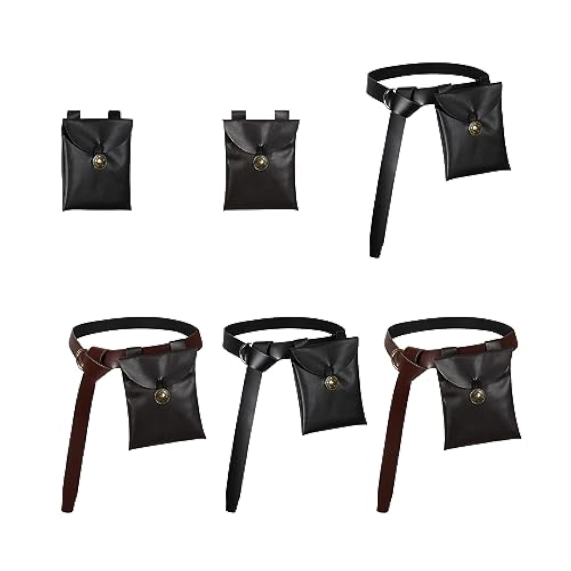 Medieval Belt Pouch, Retro Style Handmade Fanny Pack