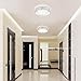 LED Ceiling Light,Auffel Minimalist Modern 11-Inch Surface Flush Mount Light Fixture Glass 4000K Daylight White Lamp 1980LM K9 Crystal Chandelier Lighting for Kitchen,Bathroom,Bedroom,Hallway