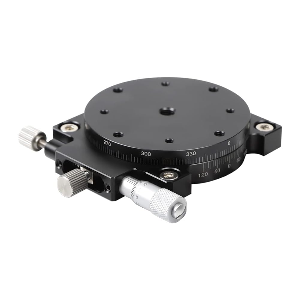 Littimoon 60mm Fine Tuning Optical Sliding Stage, R- Manual Linear Stage Trimming Platform Bearing Tuning Sliding Table