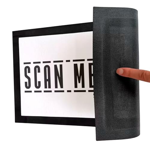Paillasson Code Barre Scan Me Noir et Blanc - Tapis d'Entrée 60x40cm
