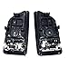 Interior Inside Door Handle Front Rear Left Right for Hyundai Getz Click TB 2002 2003 2004 2005 2006 2007 2008 2009 2010 2011 DaJiKan (Color : Black 4 Sides)
