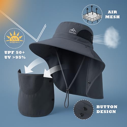 Sombrero de sol plegable unisex con protección UV50+ miniatura 2