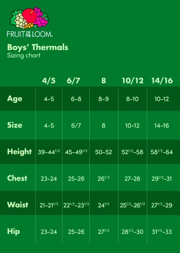 Fruit Of The Loom WRT21003/WRT21004 Boys' Premium Thermal Waffle Underwear Set thumb #6