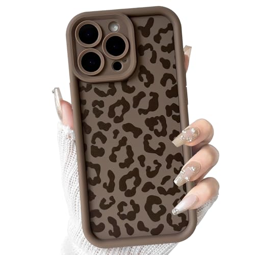 Image of NITITOP for iPhone 14 Plus Case Cute Leopard Print - Brown