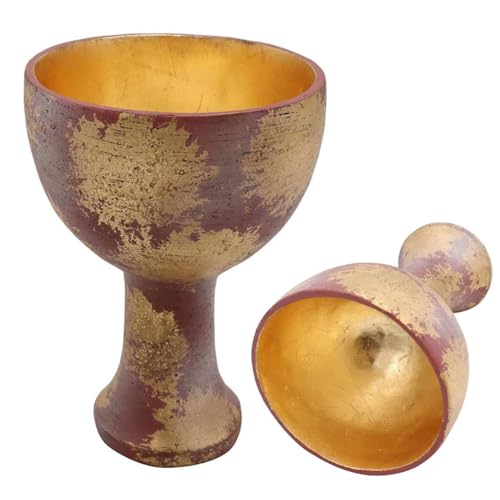 Maodom Accesorios | Copa del Santo Grial | Adorno religioso Cristiano cáliz, artefacto Resina para coleccionistas fanáticos Las Reliquias sagradas