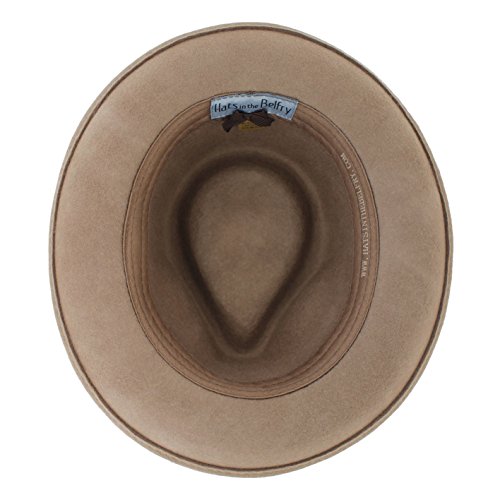 Image of Belfry Gangster Men's Fedora - Crushable 100% Wool Felt Hat, Stain Resistant & Travel Friendly Dress Fedora