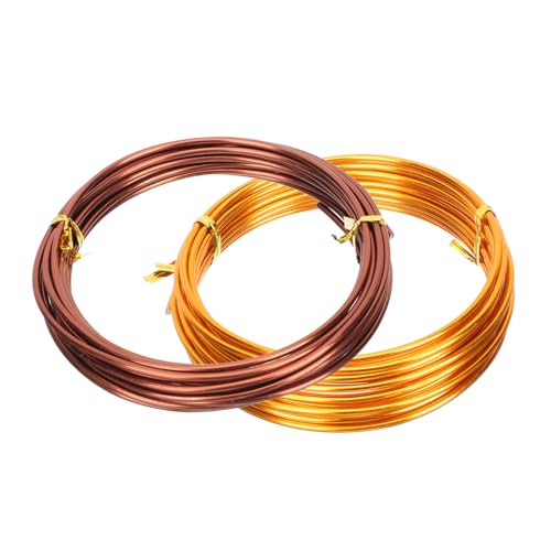 NULYLU Practical Bonsai Training Wire 4pcs Aluminum Wires 2.5mm x 5m for DIY Crafts Bonsai Trees and Plant Climbing