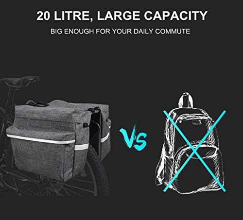 JINYOMFLY Borsa per Bicicletta Posteriore, 20L