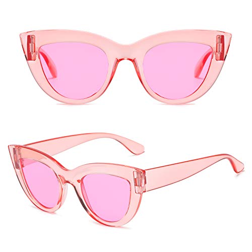 Image of Retro Vintage Narrow Cat Eye Sunglasses for Women Clout Goggles Plastic Frame