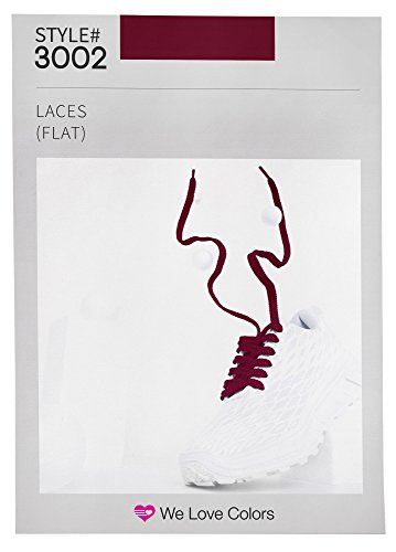 Shoelaces in 30 Colors to choose from! Flat Wide Style style in 54 length.Maroon Burgundy Shoelaces in 30 Colors to choose from! Flat Wide Style style in 54" length.Maroon Burgundy