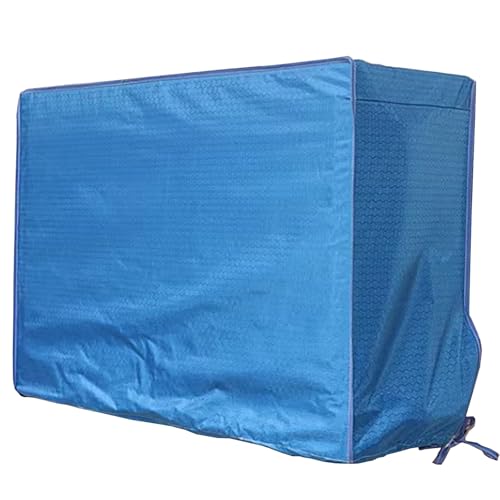 Premium 420D wasserdichte und winddichte Klimaanlagenabdeckung, vollständiger Schutz für Outdoor- Wärmepumpe, 85 x 58 x 35 cm, strapazierfähiger blauer Stoff, wetterbeständig-2
