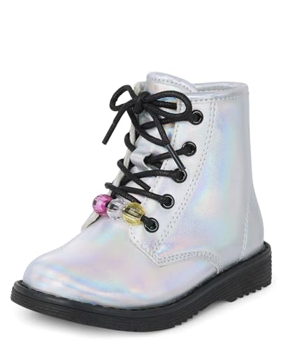 The Children's Place,Baby Girls and Toddler Lace Up Combat Boots,Toddler,9