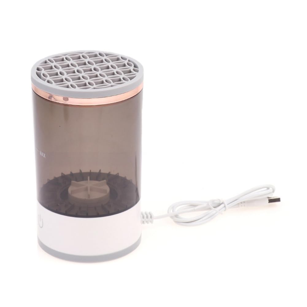 Qeunrtiy MáQuina Limpiadora de Brochas de Maquillaje EléCtrica, Limpiador de Brochas CosméTicas USB AutomáTico PortáTil para Brochas de Maquillaje de Belleza de Todos los TamañOs