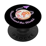 Photo Gallery maglietta con scritta "travel the world", idea regalo per viaggi popsockets popgrip intercambiabile Photo Gallery maglietta con scritta "travel the world", idea regalo per viaggi popsockets popgrip intercambiabile