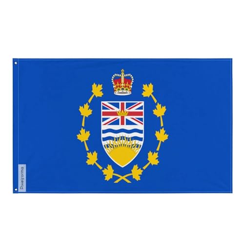 Drapeau lieutenant-gouverneur Colombie-Britannique 4 œillets haute résistance