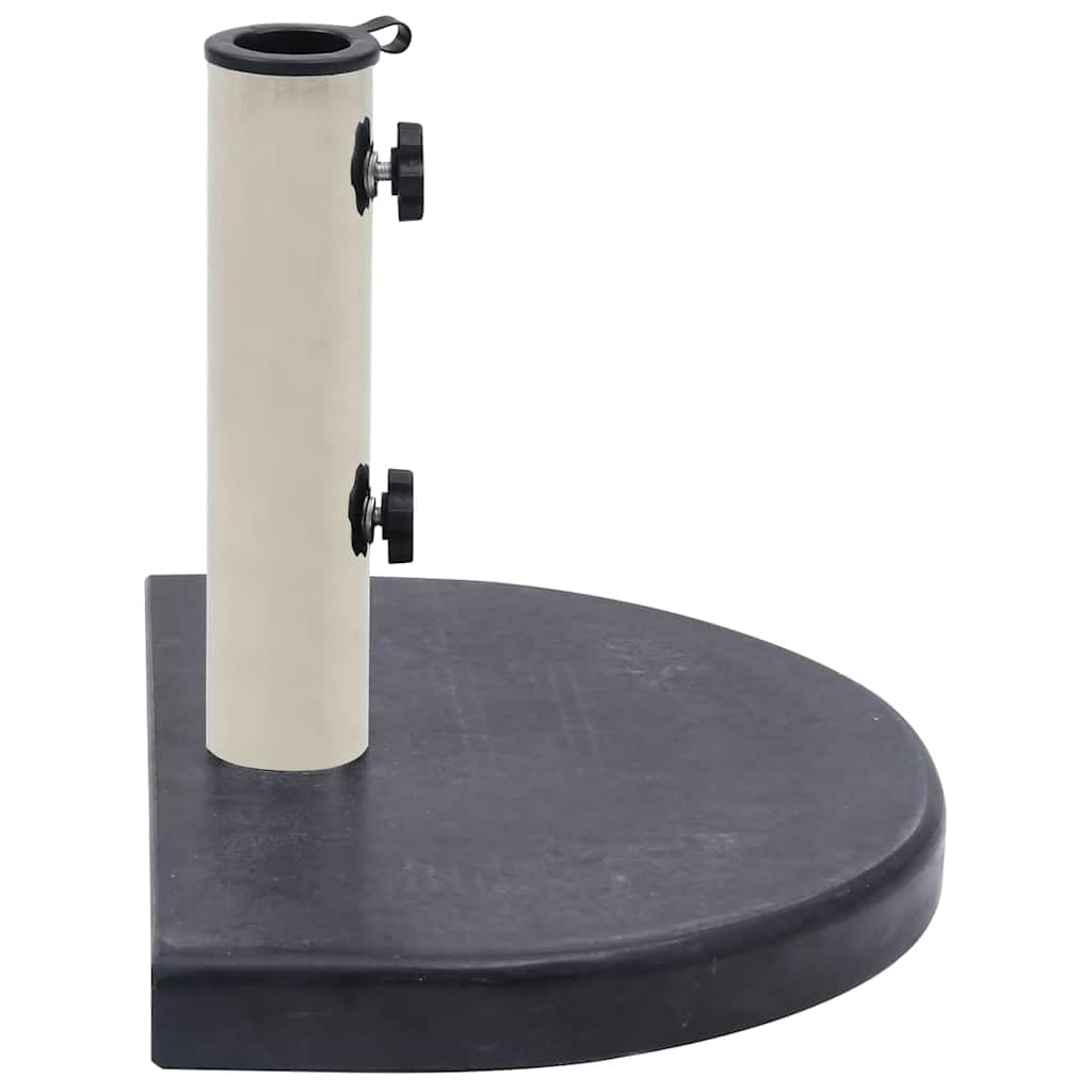 Supporto per ombrellone per spessore dell'asta, nero, 40 x 28 x 4 cm, granito