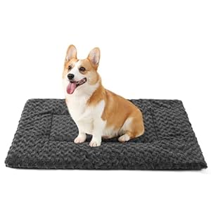 NOYAL Dog Bed Mat Soft Washable Dog Crate Pad Non-Slip Bottom High Resilience