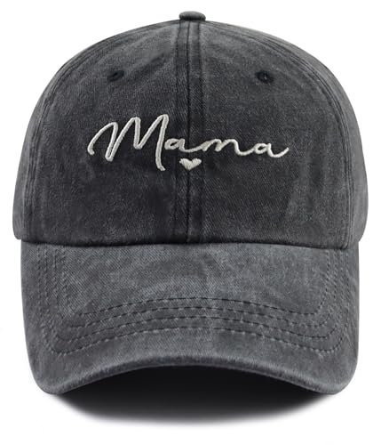 Mama Baseball Cap 2026 New Mom Gifts from Daughter Son Cute Mom Hat Mothers Day Retirement Christmas Birthday Gifts for Mama Mommy Wife Grandma Black