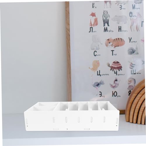 Plateau de rangement à compartiments multiples boîte multi-grille PVC