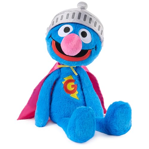 GUND Sesame Street Official Toothpick Super Grover Plush, Plush Muppet, Sensory Toy, Sesame Street Stuffed Animals, Kids Gifts, Blue, 15”